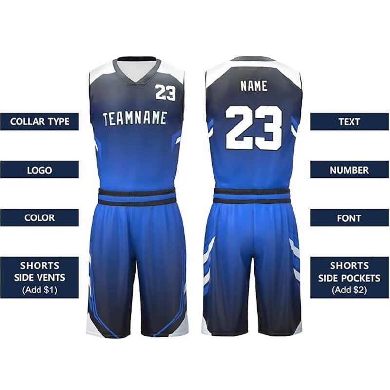 Custom Fade Basketball Jersey Custom Team Uniform
