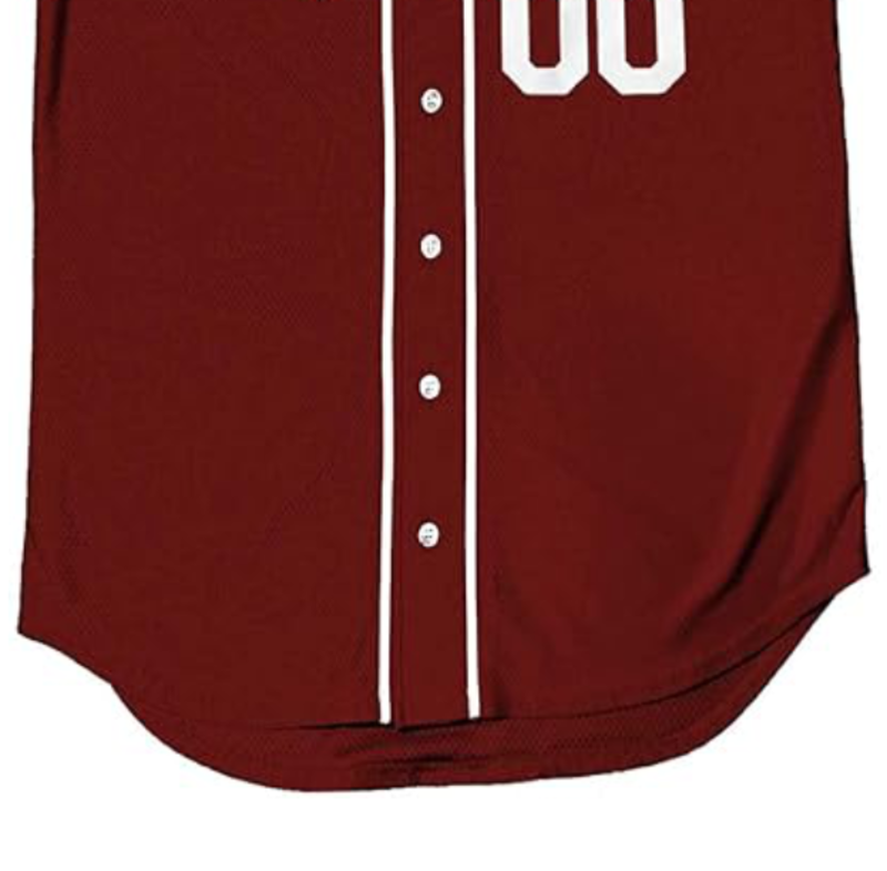 Baseball Jersey Two Pack Custom Maroon with White Trim