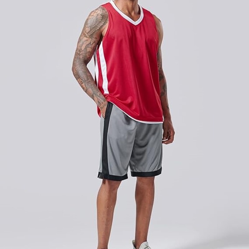Reversible Basketball Jerseys Custom Breathable Mesh Tops