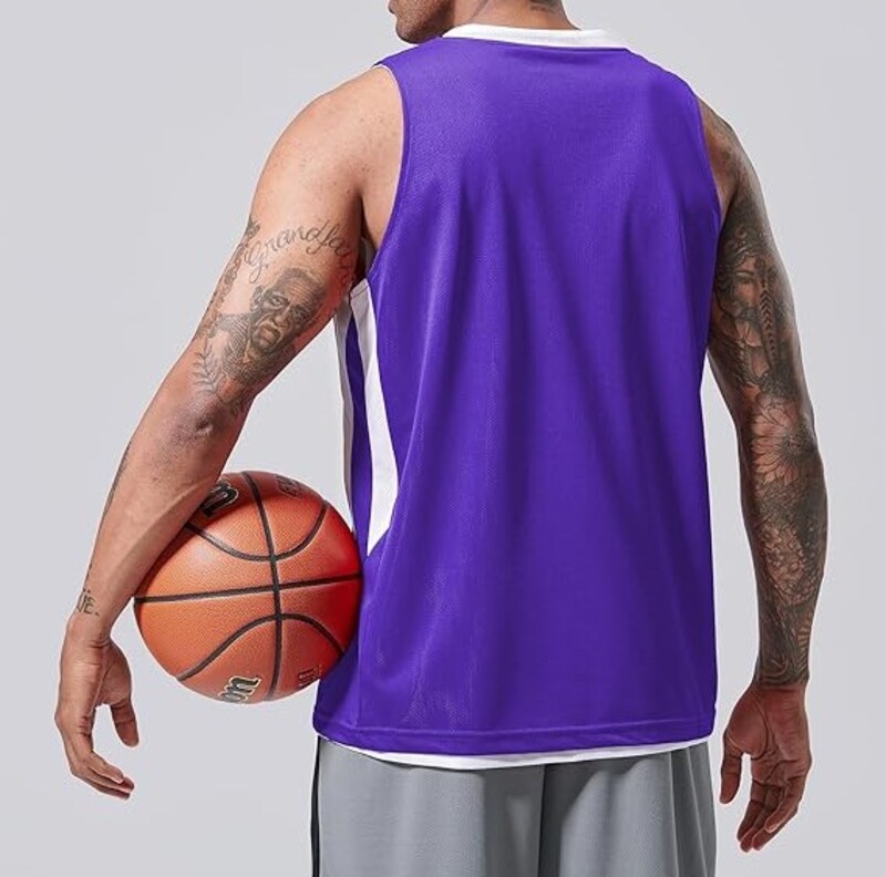 Reversible Basketball Jerseys Custom Sleeveless Mesh Shirts