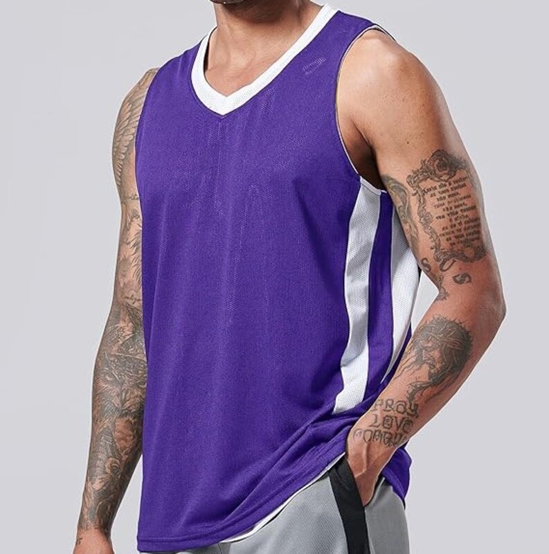 Reversible Basketball Jerseys Custom Sleeveless Mesh Shirts