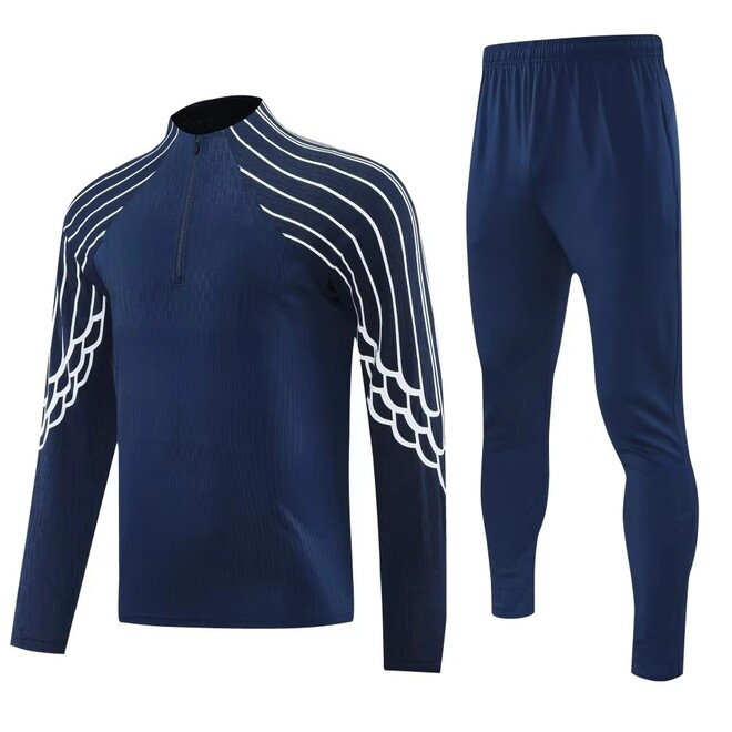 Club Style Long Sleeved Football Training Kit Set