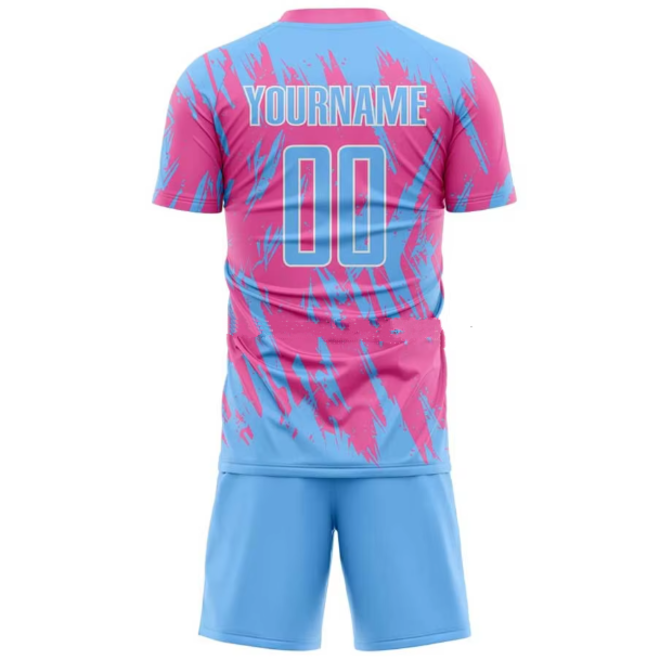 Professional Breathable Short Sleeve Soccer Uniforms