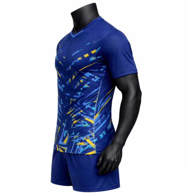 V Neck Short Sleeve Soccer Jerseys