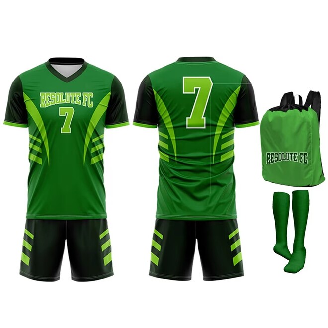 Mens Soccer Jersey Sock Sets with Bag Set