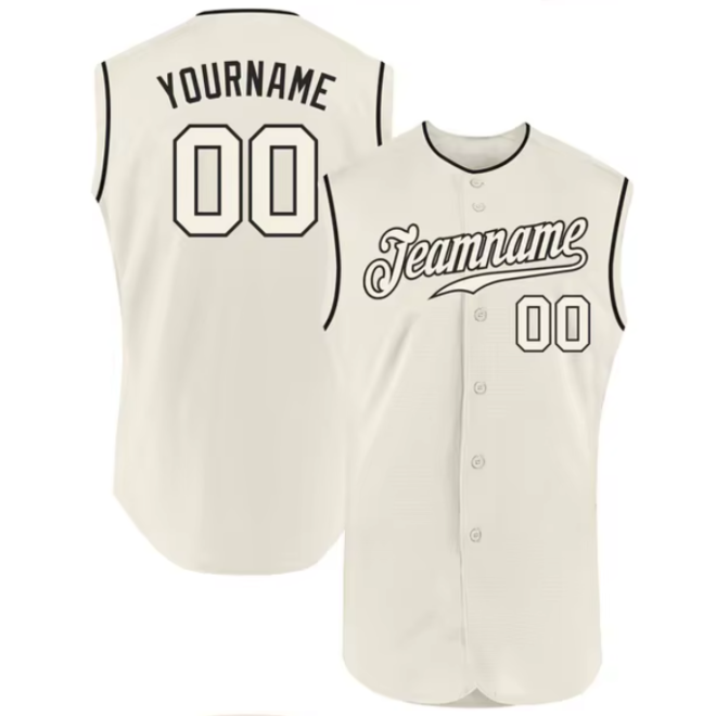 Custom Embroidered Sleeveless Baseball Jersey