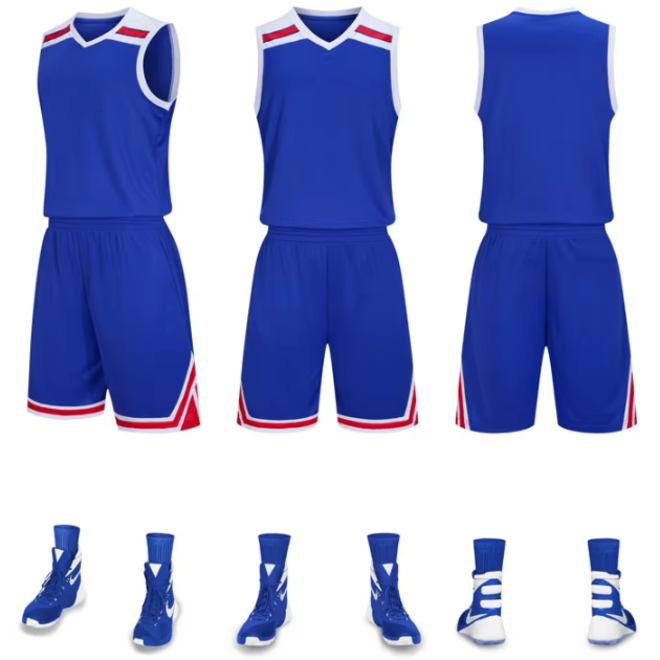 Sleeveless Quick Drying Basketball Jersey Set