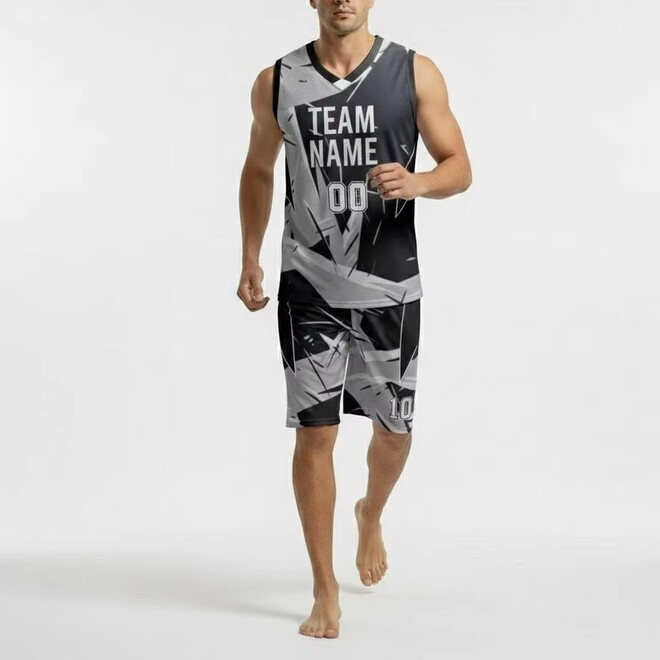 Custom Reversible Breathable Quick Dry Sleeveless Basketball Jersey Set