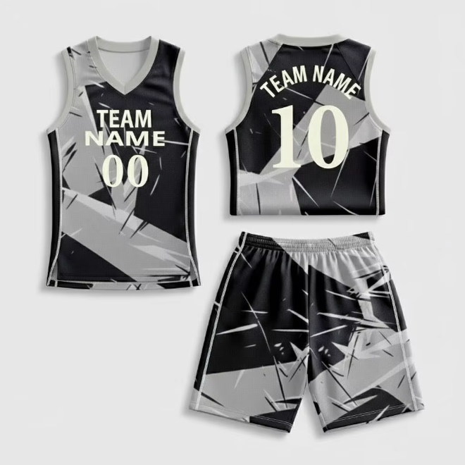 Custom Reversible Breathable Quick Dry Sleeveless Basketball Jersey Set