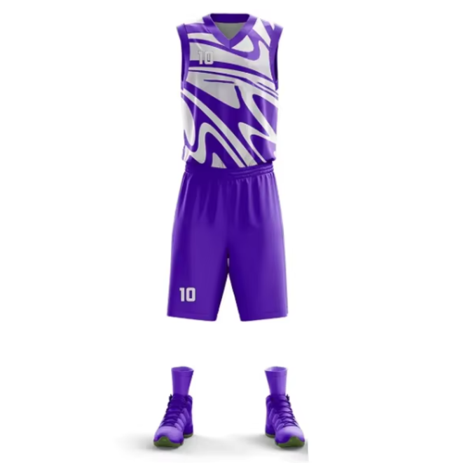 Custom Sleeveless Quick Dry Basketball Uniform Set