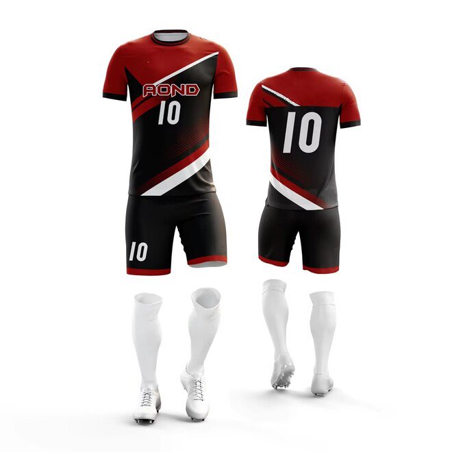 Comfortable Summer Football Team Jersey Shorts Family Set for Kids and Men
