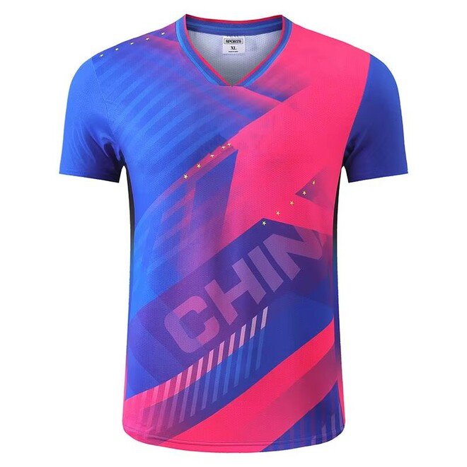 Short Sleeve Men and Women T Shirt Shorts Couple Sets for Badminton