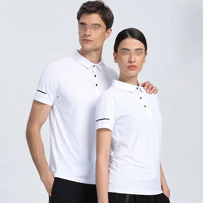 High Quality Nylon Spandex Quick Dry Unisex Golf Polo Shirt Couple Sets