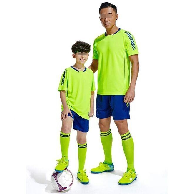 Quick Dry Football Sport T Shirt Family Sets for Adult and Kids