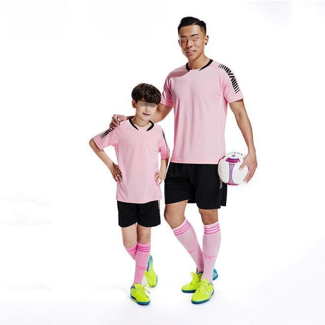 Quick Dry Football Sport T Shirt Family Sets for Adult and Kids